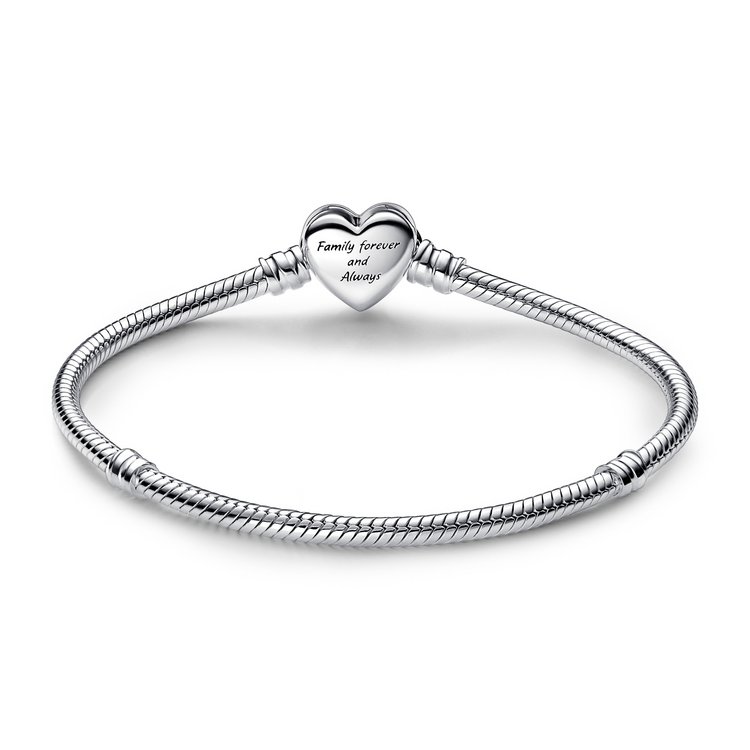 Armband 18 cm - Silber - Herz & Unendlichkeit