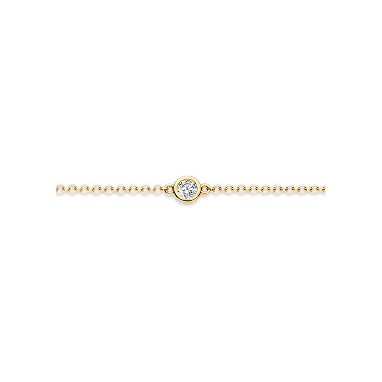 Armband 18 cm - Gold 585 14K - Zirkonia