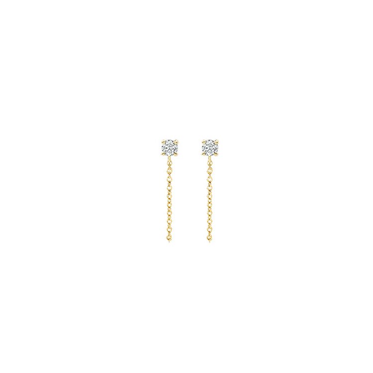 Ohrstecker - Gelbgold 585 14K - Zirkonia