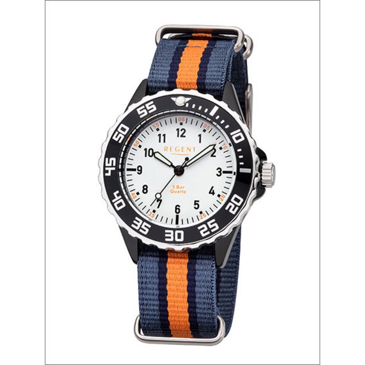 Kinderuhr - Jungen - Blau Orange